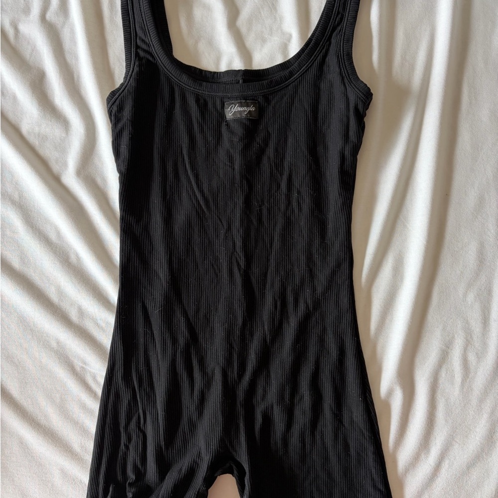 YoungLA Black Ribbed Bodysuit